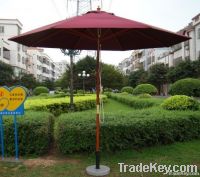 wooden umbrella