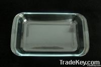 Rectangular glass baking dish