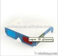promotional hot selling paper 3D video glasses for home theater, movie,