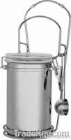 Stainless steel wall canister