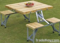 Fir Wood Picnic Folding Table