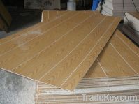 grooved paper overlaid plywood