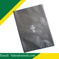 conductive black PE bag with flat open
