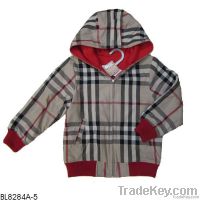 Burber style reversible boy's coat wholesale