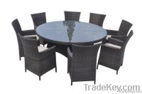 Rattan Outdoor Furniture US Dining Set, 1.8 Rattan Round Table