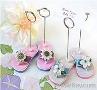 Garden Party Flip Flop Place Card Holders Wedding Anniversary Favors