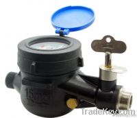 Multi Jet Dry Type Vane Wheel Water Meter With Valve Integrated