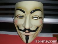 FANCY DRESS HALLOWEEN ANONYMOUS / V FOR VENDETTA / GUY FAWKES FACE MAS