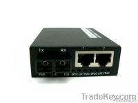 10/100Mbps Fast Fiber Media converter with 2RJ45 ports