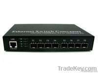 10/100/1000m 8-Port Fx +1-Port UTP Fiber Media converter Singlemode