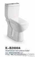 washdown two-piece toilet