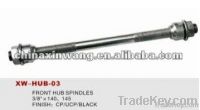 bicycle hub spindle with steel