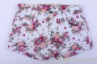 girls print twill shorts