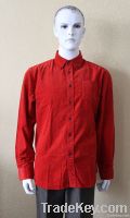 classic cotton corduroy mens long sleeve shirt