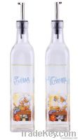 Oil Vinegar Bottle Set with Decal (KG0201050621)
