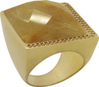 Gold Plated Ring with natural stone