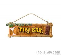 bamboo tiki bar sign