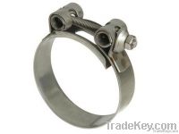 heavy duty / T type hose clamp clip with zinc-plated