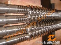 parallel twin screw and barrel for plastic extruder machine