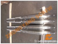 conical twin screw and barrel for pvc extruder machine