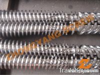 Conical screw and barrel for extruder machine, PVC screw and barrel