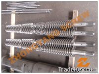 Cincinnati type conical twin screw and barrel for extruder