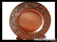 Hot sale flower lace metal award plate crafts