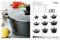 Die cast non-stick aluminum cookware