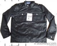 Men&#039;s washed Pu jacket