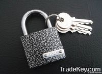 Plastic painted padlock, iron padlock