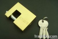 Bronzy rectangular padlock, brass padlock, imitate brass padlock