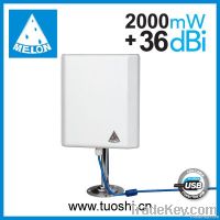 Outdoor panel antenna 36dbi high power wifi usb adapter Melon N4000