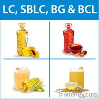 Get LC, SBLC, BG And BCL For Plant And Animal Oils Importers And Exporters