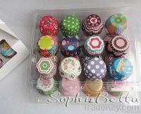 1000 Pcs cupcake liners baking liners present case mixed 10 patterns