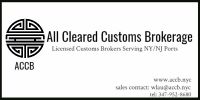 US Customs Clearance New York / All Cleared Customs Brokerage