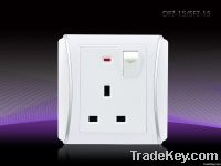 BS one gang switch and socket(V6-3, DFZ-13)
