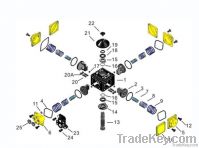 4X4 pneumatic piston actuator