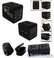 worldwide travel adaptor plug socket with usb charger From China