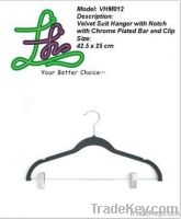 VHM012 Velvet Suit Hanger With Metal