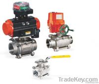 three pieces ball valve