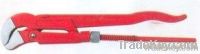 Bent nose pipe wrench