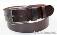 fashion geniuine leather brown men belt