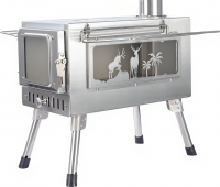 Outdoor Multi function Wood burning Tent Stove sets Portable Cooking Stove for Outdoor Camping  Hiking for Tent Heating  Home Portable Wood Burning Stove High Efficiency Stainless Steel Stoves Camping Tent Heater