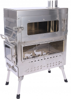 Stainless Steel Portable Multifunctional Foldable Firewood Stove Oven Stove for Outdoor Camping  Heating Fireplace Inserts Wood Burning Stove Fireplace