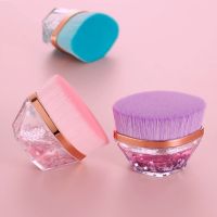 #55 Professional Liquid Foundation Brush with Glitter-Finish Handle - Non-Caking Synthetic Bristles for Flawless Blending & Concealer Application From China