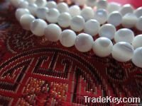 MOP Rosary Round Beads (white)