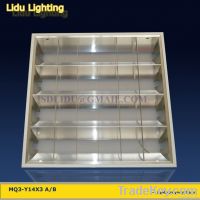 T5 3x14w embeded louver fixture