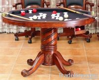 GT-02 solid wood 3 in 1 antique game table