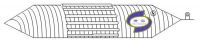 Patented dock rubber airbags for V-Shape ship launching