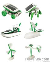 6 in 1 educational kids solar toys